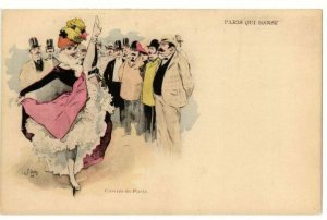 RISQUE Artist Signed Glamour DANCING J.Wely Set of 5 CP.PARIS QUI DANSE(L2695)