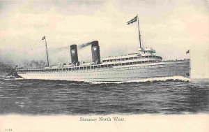 Steamer North West Lake Michigan 1905c postcard