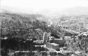 Aerial View Hot Springs Arkansas Observation Tower RPPC Photo Postcard 20-1503