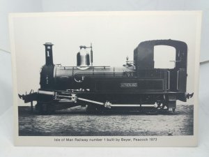 Vintage Postcard Isle of Man Railway No1 Sutherland Beyer Peacock Built 1873