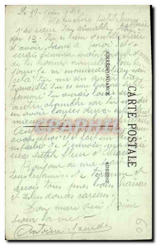 Old Postcard Compiegne Chateau on the Park Facade