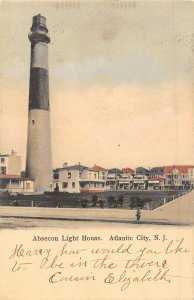 Absecon Lighthouse Atlantic City New Jersey 1905 postcard