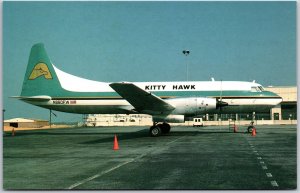 Airplane Kitty Hawk Air Cargo Convair CV-640 N860FW MSN 10 Raleigh Postcard