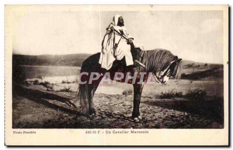 CPA Maroc Un Cavalier Marocain Cheval horse 