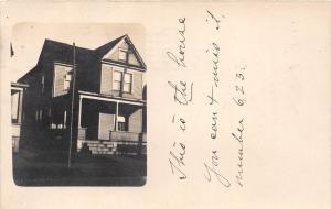 D64/ Erie Pennsylvania Pa Real Photo RPPC Postcard 1910 Home Residence