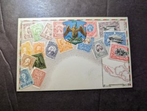 Mint Mexico Philatelic Souvenir Stamp on Stamp Postcard Full Stamp Set