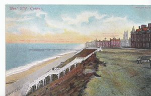 Norfolk Postcard - West Cliff - Cromer     A5353