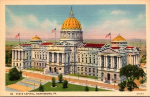 Pennsylvania Harrisburg State Capitol Building Curteich