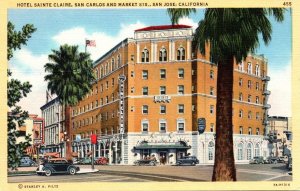 California San Jose Hotel Sainte Claire San Carlos and Market Streets