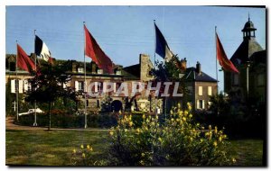 Modern Postcard La Cote Fleurie Dives sur Mer Calvados The Rose Garden and Wi...