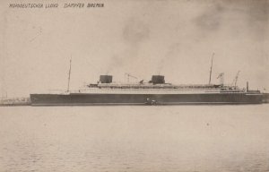 RPPC Postcard Norddeutscher Lloyd Dampfer Bremen