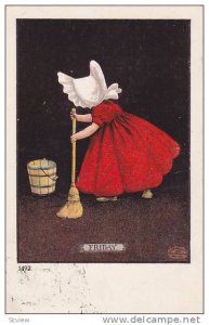 Sun Bonnet Girl , FRIDAY , PU-1914 , Cleaning