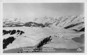 BR20171 La clusaz sports d hiver plateau de beauregard et chaine des aravis Fran