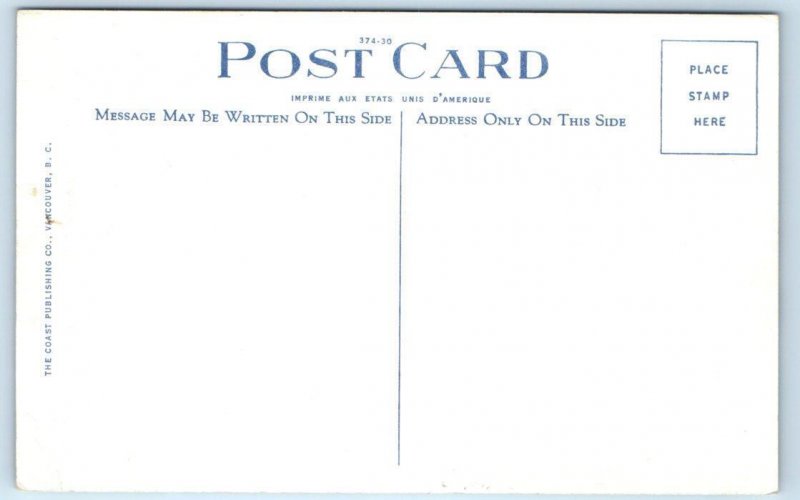 VICTORIA, BC Canada ~ Indoor SWIMMING POOL Crystal Gardens c1930s Postcard