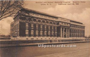 Soldiers'' Masonic Memorial Hospital - Utica, New York