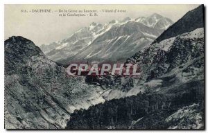 Old Postcard Dauphine From the Grave Lautaret Villard d'Arene and Combeynot