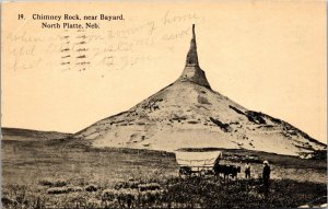 Chimney Rock near Bayard North Platte NE Postcard PC6