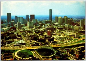 Emerge From Ashes Of Total Destruction Atlanta Georgia Downtown Skyline Postcard