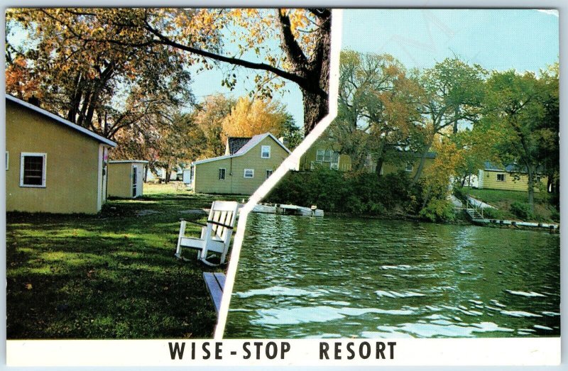 c1970s Cleveland Minn Wise-Stop Resort Rental Lake Jefferson Advertising MN A224