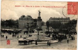 CPA DIJON - Place du 30 octobre et perspective du Blv. Carnot (175936)