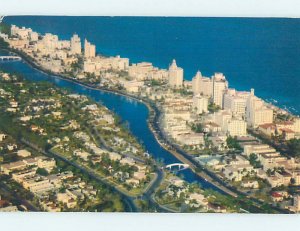 Pre-1980 AERIAL VIEW Miami Beach Florida FL AD0134