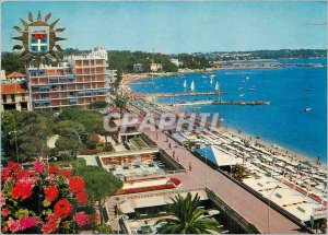 Modern Postcard Juan Les Pins French Riviera French Riviera Promenade du Soleil