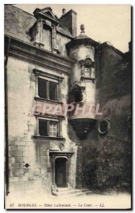 Old Postcard Bourges Hotel Lallemand The Court