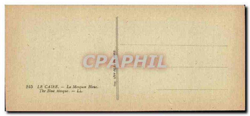 Old Postcard Egypt Egypt Cairo Blue Mosque