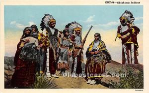 Oklahoma Indians Indian Postcard