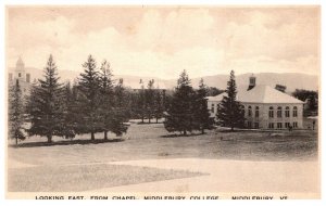 Vermont Middlebury College looking East from Chapel