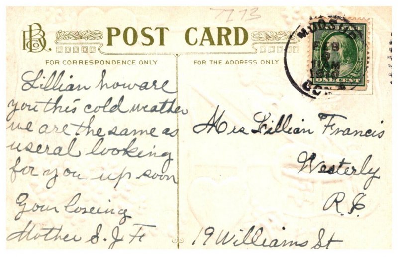 Valentine  Cupid writing love note