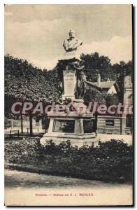 Postcard Old Noisiel Statue MENIER