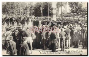 Old Postcard Militaria The celebrations of Victory 14 July 1919 The salvation...