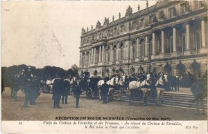 PC RECEPTION DU ROI DE NORWEGE A PARIS 1907 NORWEGIAN ROYALTY (a32352)