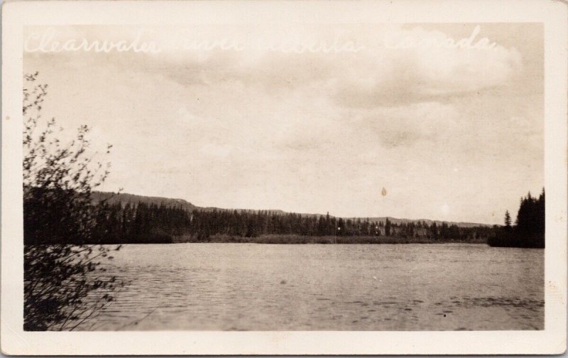 Clearwater River Southern Alberta AB Alta Unused RPPC Postcard H45