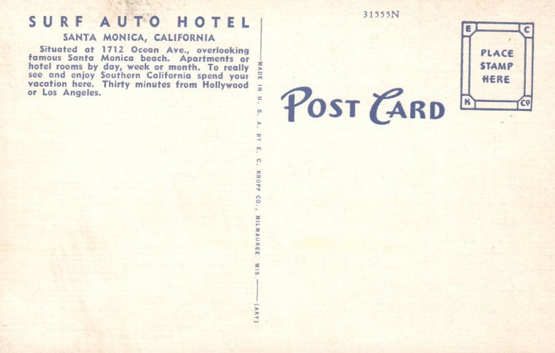 Surf Auto Hotel,Santa Monica,CA