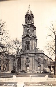 J48/ Milwaukee Wisconsin RPPC Postcard c1944 St Johns Church  313