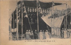 br106528 merry making under the tent egypt  egypt africa folklore costume
