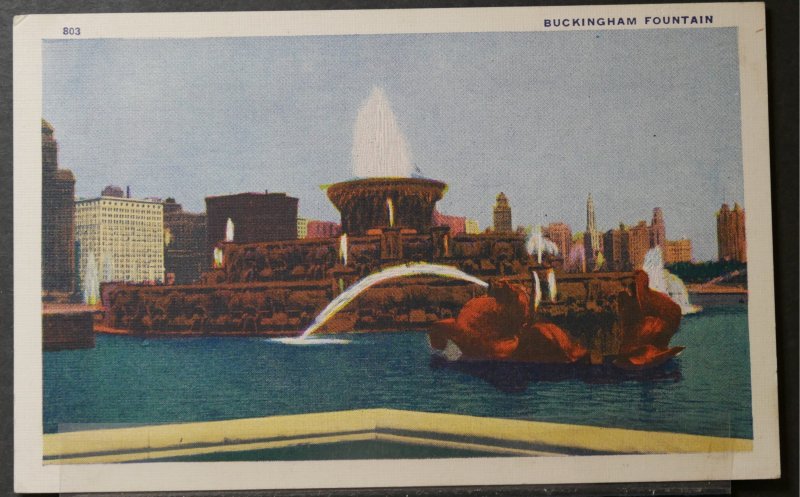 Chicago, IL - Buckingham Fountain, World's Fair - 1933