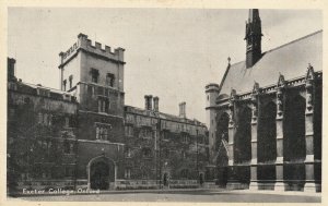 OXFORD, EXETER COLLEGE, Oxfordshire - Vintage POSTCARD