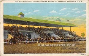 Dade Park Race Track Henderson, KY , USA Horse Racing 1943 Missing Stamp 