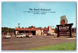 c1960's The Ranch Restaurant Columbus Georgia GA Vintage Unposted Postcard