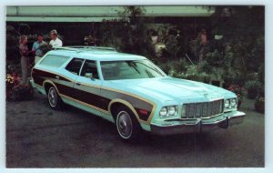 Automobile Advertising 1976 GRAN TORINO SQUIRE WAGON Woody Car Postcard