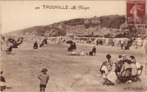 CPA TROUVILLE-sur-MER La Plage (1250016)