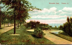 Ohio Toledo Scene In Riverside Park 1908