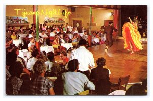 Tijuana Mexico Night Club Mexican Hat Dance Postcard