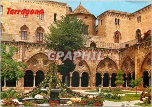 Modern Postcard Costa Dorada Tarragona Cathedral Cloister Garden in