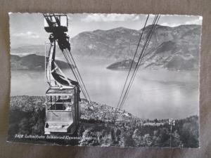 Vintage Switzerland Photo Postcard - Beckenried Klewenalp Cable Car Lift (TT109)