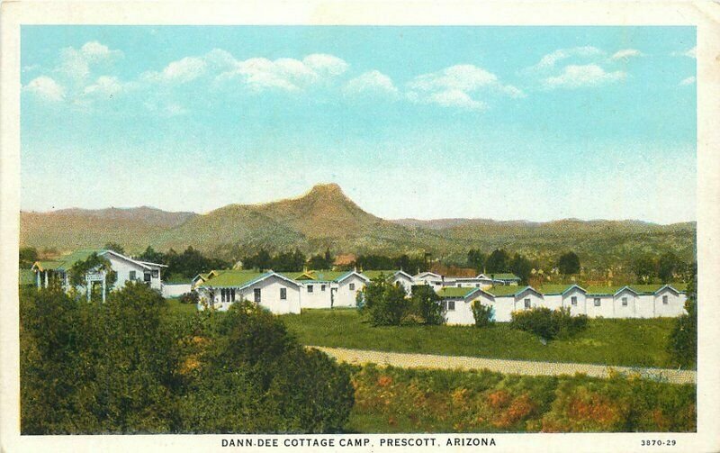 Dan-Dee Cottage Camp Prescott Arizona Teich 1920s Postcard 10959