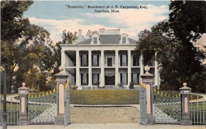 J34/ Natchez Mississippi Postcard c10 Dunleith Residence Home Carpenter 18